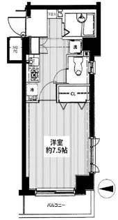 パークウェル下北沢【2階】の間取り