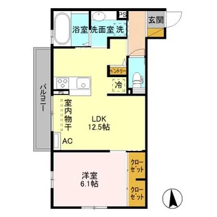 フルール都【2階】の間取り