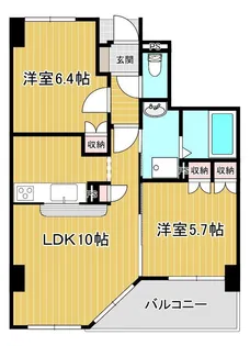 コートアベニュー902号室【9階】の間取り
