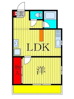 イーストジェム稲荷町【2階】の間取り