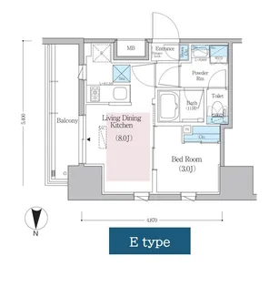 東京都台東区蔵前4【マンション】の間取り
