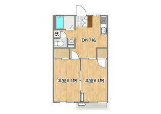 シャーメゾン ベルビラージュ桜町206【2階】の間取り