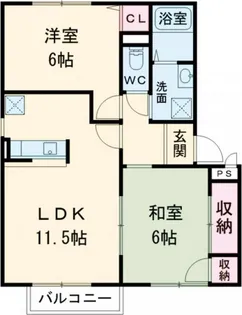 ムーンリバーハイツ【2階】の間取り