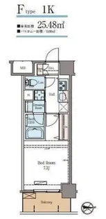 ラグゼナ秋葉原【6階】の間取り