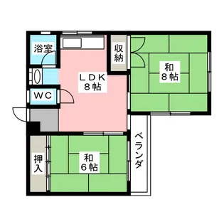 杉ビル東館【4階】の間取り