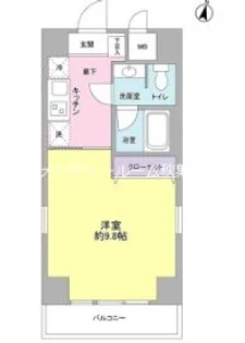 池之端加茂ビルA【6階】の間取り
