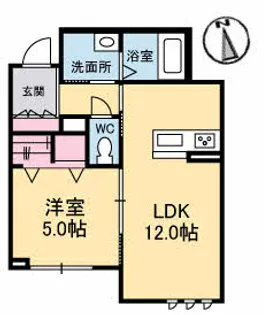 ベレオ昭和A棟【1階】の間取り