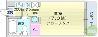 青山コーポ3【2階】の間取り