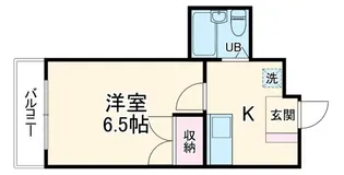 城北セブンティーン【1階】の間取り