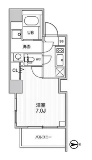 グラシアプレイス大森町【10階】の間取り