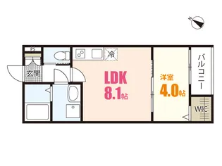 セブンプロートギオンクレスト【1階】の間取り