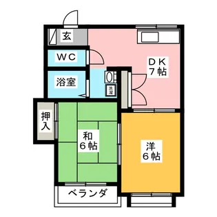 ハイツJP【2階】の間取り