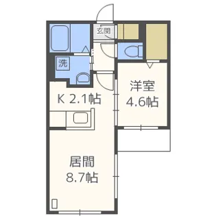 セントフィールドNorth4【3階】の間取り