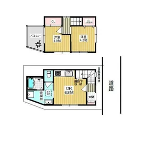 東京都荒川区南千住1【一戸建】の間取り