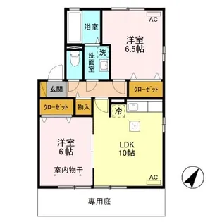 グランヴェール A【1階】の間取り