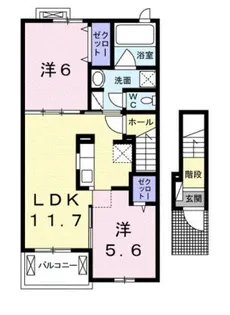 ショコラ ベル【2階】の間取り