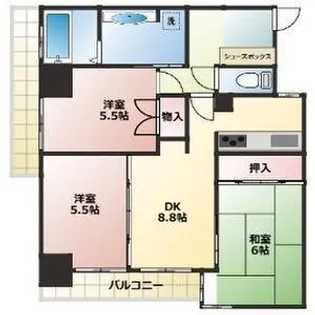 ナビシティ新岐阜【8階】の間取り