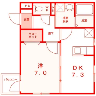マロン レジデンス【3階】の間取り