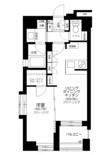 デュオ・スカーラ西麻布タワーEAST【7階】の間取り