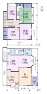 埼玉県春日部市南2【一戸建】の間取り