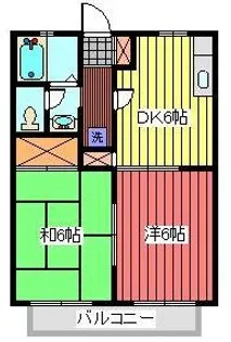 ビーライン紅山【2階】の間取り