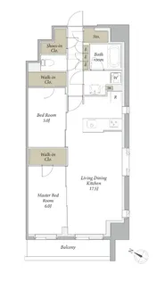 プライムメゾン用賀砧公園【4階】の間取り