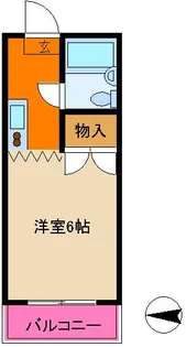 リバーメール舟場【1階】の間取り