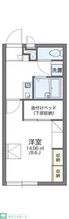 レオパレスWALTZ【2階】の間取り