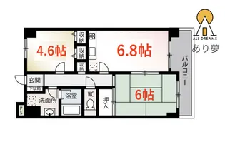 フォレスタ井土ヶ谷II【1階】の間取り