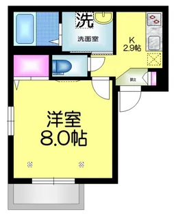 千葉県千葉市中央区新千葉3【マンション】の間取り
