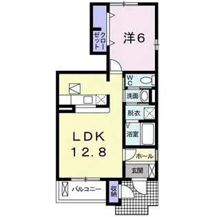 ペルル II【1階】の間取り