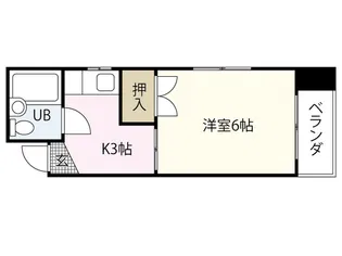 YYビル宝町【3階】の間取り