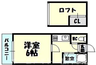 福岡県糟屋郡志免町志免2【アパート】の間取り