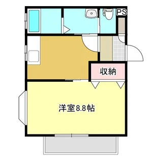 フラット中野【1階】の間取り