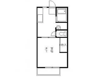 サンライズハウスA【1階】の間取り