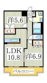 フォールバレー【1階】の間取り