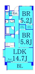 アルビオ北新横浜【2階】の間取り