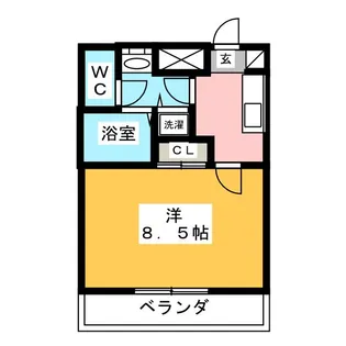Jビル芝中田【1階】の間取り