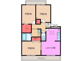 ソシア【3階】の間取り