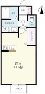 トレゾール神園【1階】の間取り