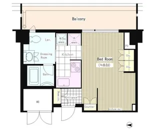 トレステージ四谷【7階】の間取り