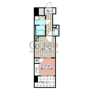 ニューリバー鳥栖【5階】の間取り
