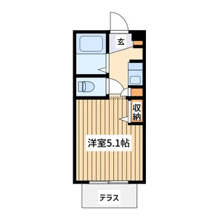 ジー・エーヒルズ日吉 B棟【1階】の間取り