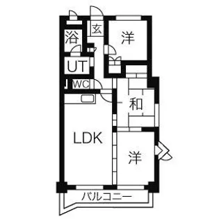 グリーンヒルズ白山【4階】の間取り