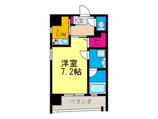 ルービンス宇品海岸II【8階】の間取り