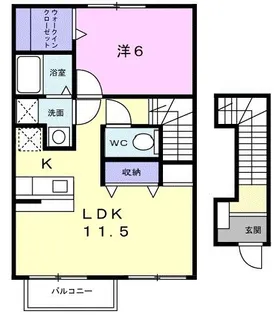 プリムローズ【2階】の間取り