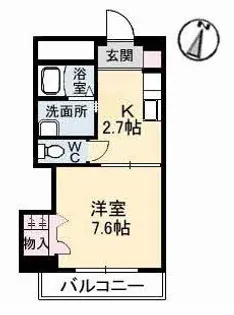 レアンドロス【3階】の間取り