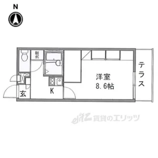 レオパレスIB【1階】の間取り
