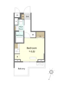 SHOKEN Residence横浜大口III【5階】の間取り