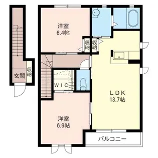 エスポワール植上 A【2階】の間取り